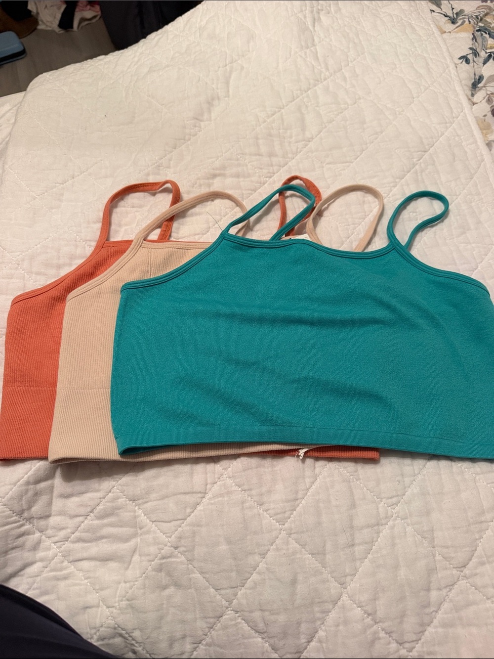 Crop ribbed cami and cami bundle